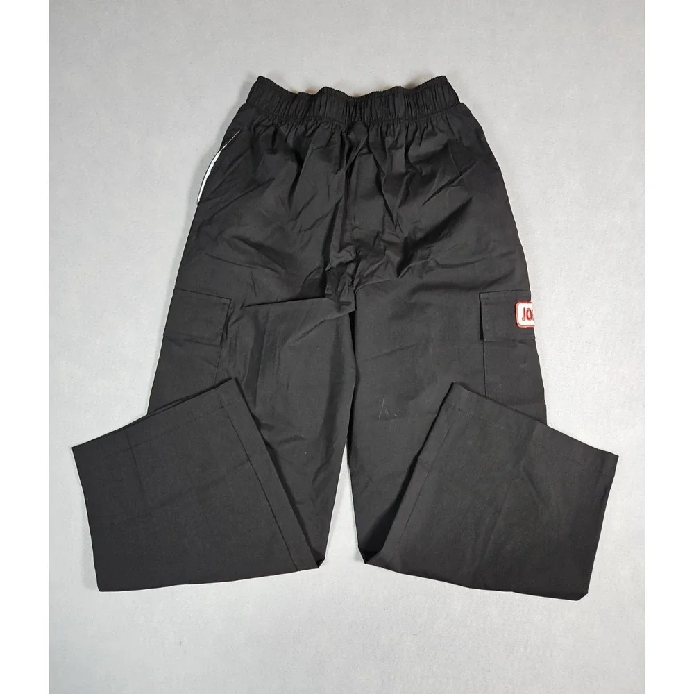 Jordan Boys Black Pull On Cargo Pants Size Medium (10/12) NWT